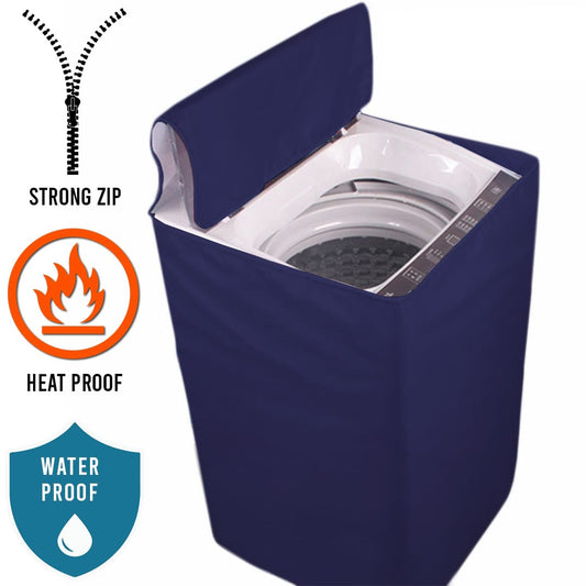 Waterproof Top Loaded Washing Machine Cover (Blue Color - All Sizes Available)