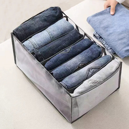 7 Grids Jeans Organizer / Wardrobe Organizer For Multiple Items