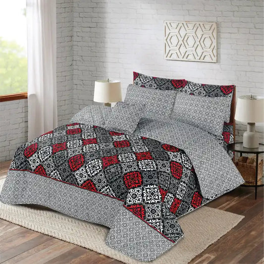 7 Pcs Quilted Comforter Set - Belle
