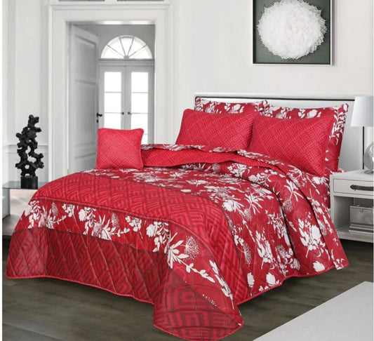 7 Pcs Quilted Comforter Set - 603