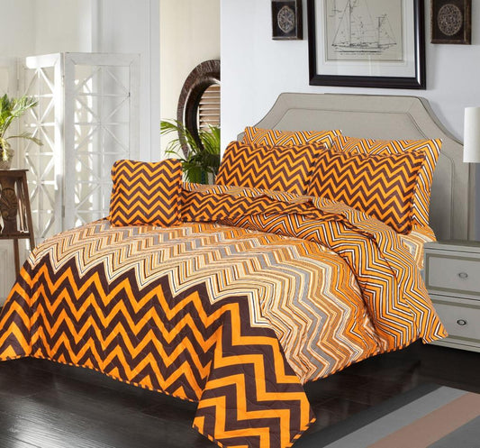 7 Pcs Quilted Comforter Set - 610